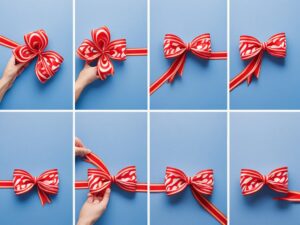 jak zrobić kokardę ze wstążki